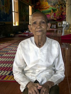 Nun at Meditation Mountain Cambodia  